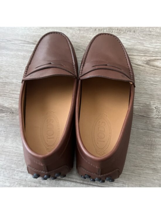 Tod\'s City Gommino Leather Penny Loafers Mens US 9 Cuoio Brown Slip On Italy New main image 11